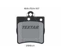 Bremsbelagsatz TEXTAR 2191903, Hinten