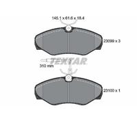 TEXTAR Bremsbelagsatz, Scheibenbremse 2309903 für RENAULT
