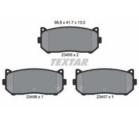 Textar | Bremsbelagsatz, Scheibenbremse | 2345501