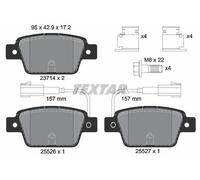 TEXTAR Bremsbelagsatz, Scheibenbremse 2371403 für FIAT LANCIA