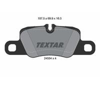 Textar Bremsbelagsatz Scheibenbremse 2455402 hinten für Porsche Panamera 970 4.8 Turbo/Turbo S