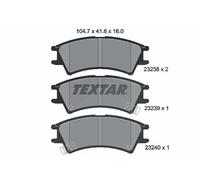 Textar Bremsbelagsatz, Scheibenbremse [Hersteller-Nr. 2323802] für Hyundai