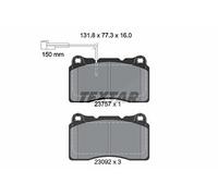 Textar Bremsbelagsatz 2375701 – Vorderachse für Alfa Romeo, Lancia, Maserati