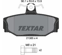Textar Bremsbelagsatz, Scheibenbremse Q+ 2138501