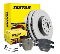 TEXTAR BREMSENSATZ JAGUAR XF, XF Sportbrake Ø326mm VORN + WARNKONTAKT