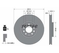 Textar | Bremsscheibe | 92118803