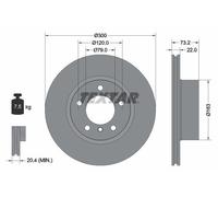 TEXTAR Bremsscheibe 92238503