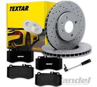 TEXTAR BREMSSCHEIBEN 344mm + BELÄGE VORNE für MERCEDES E-KLASSE W212 + S212