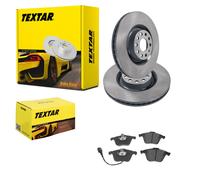 TEXTAR BREMSSCHEIBEN+ BELÄGE VORNE für VW GOLF 5 GTI R32 PASSAT 3C B6 AUDI A3 8P