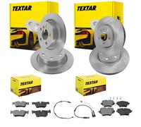 TEXTAR BREMSSCHEIBEN + BELÄGE VORNE + HINTEN passend für BMW X1 F48 + X2 F39