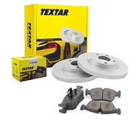 TEXTAR Satz Bremsbeläge + Bremsscheiben Voll hinten für VW Lupo 6X1 6E1