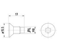 TEXTAR Sicherungsschraube Bremsscheibe 2 Vorne (TPM0004) für Renault Logan I