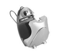 TFA Dostmann SONNYBOY Brillenhalter für Auto PKW LKW, 98.3033, Sonnenbrillen-Halterung, grau/Silber, L96 x B40 x H151 mm