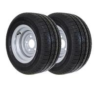 The Drive 2x Komplettrad 195/55 R10 C 98/96N M+S für Pkw-Anhänger & Caravan - Felge 6Jx10 H2 ET-4 - Lochkreis 5x112 - Tragkraft 750kg - max. 140 km/h - Hochwertige Ersatzräder für Autoanhänger