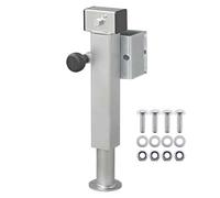 The Drive Anhänger Ausdrehstütze 60x60mm klappbar 410-655mm 1300 kg mit Schraubensatz | stufenloser Hub 235mm | Flanschhöhe 85mm | für Kipper, Hochlader etc.