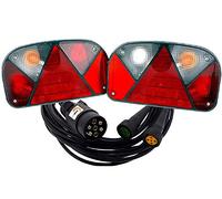 The Drive | Anhänger Rückleuchten Satz | Aspöck Multipoint II 2 | 5m Anschlusskabel 7-polig | Rechts & Links | Bajonett-Anschluss | Rücklichter für PKW-Anhänger, Trailer & Wohnwagen