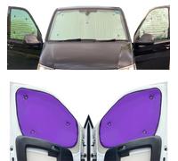 Thermo-Jalousien Kombatibel Mit Renault Master (1998-2010)(Frontset) Rückseite einfärben Lila, Reversibel und Thermisch