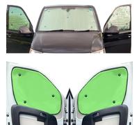 Thermo-Jalousien Kombatibel Mit Renault Master (2010-Date)(Komplettset SWB + Heckklappe) Rückseite einfärben Kalk, Reversibel und Thermisch