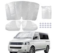 Thermomatte Fahrerhaus passend für VW T5 & T6,Kamanan Thermomatten VW T5 T6, Sonnenschutz Auto Frontscheibe,Interne Auto Sonnenblende Frontscheibenabdeckung,Sonnenschutz Windschutzscheiben Matte