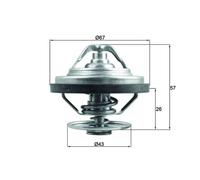 Mahle | Thermostat, Kühlmittel | TX 158 83