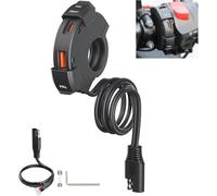 Thlevel USB C Steckdose 12V Motorrad Ladegerät 48W QC3.0 USB-A und PD Type-C Wasserdichter IP65 für 12V-24V