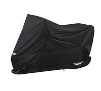 THOMIX Motorradabdeckung für Peugeot Kisbee 50 2012-2023, Staubdicht Atmungsaktiv Wasserdicht Winterfest Motorrad Abdeckplane Abdeckhaube Outdoor Indoor Motorradplane,A Black