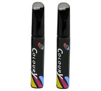 Thoquene 2 Pcs Auto Lackstift Schwarz Glänzend, Kratzer Reparatur Stift