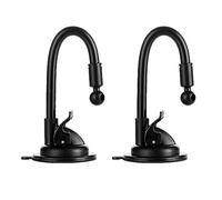 ThtRht KFZ-Handyhalterung mit Saugnapf, Ersatz mit langem Schwanenhals, 17 mm Kugelgelenk-Anschluss, Saugnapf, Ständer für Auto, Windschutzscheibe, Spiegel, Dusche, Handyhalterung, Clips