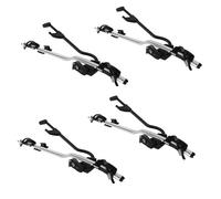 THULE 598 ProRide Fahrradträger Dach silber 4er Set Spar-Pack