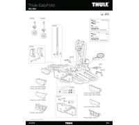 THULE Anschlusskabelhalter EF 931-932 - Zubehör für Fahrrad-Heckträger Easy Fold & VeloCompact