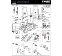 THULE Cable Clip 2014: Essentielles Zubehör für Fahrradheckträger - Kompatibel mit VeloCompact & Vel