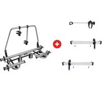 Thule Caravan Superb Standard Deichsel Fahrradträger für 3 Fahrräder, E-Bike geeignet silber