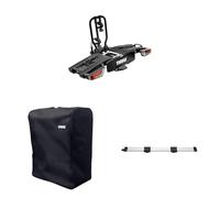 Thule EasyFold XT Fahrradträger für Anhängerkupplung 2 Fahrräder schwarz inklusive Aufbewahrungstasche und Laderampe