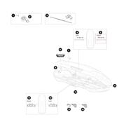 Thule Ersatzteil Handle Right für Motion 3 Dachboxen