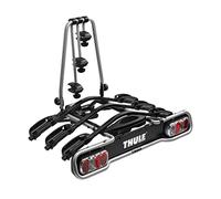 Thule EuroRide Fahrradträger, Fahrradträger Anhängerkupplung 3 Fahrräder Black/Aluminum 3 Bikes