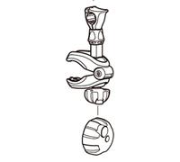 Thule Euroway G2 921/923 Short Bike Arm Ersatzteil One Size Black