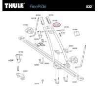 THULE Fahrradträger Distanzstück 575,532 - Der optimale Gummischutz für Freeride Fahrradträger