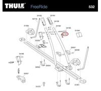 THULE Gummistopfen (575 532) - Das unverzichtbare Zubehör für deine Fahrradträger FreeRide Modelle
