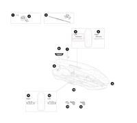Thule Handle Left Ersatzteil für Motion 3 Dachboxen