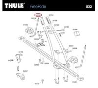 THULE Holder (575) - Klaue Hebelseite für Fahrradträger Freeride & 532 - Perfekt fürs Fahrradzubehör
