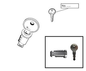 Thule N159 One-Key System Schloss & Schlüssel für Dachbox/Skiträger