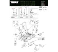 Thule ProWay Haltearm Größe 1 für Fahrradträger - robust & einfach zu montieren