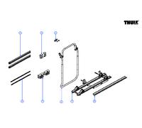 Thule Rail Profile Fahrradschiene für Fahrradträger Elite Van XT - Thule Ersatzteilnummer 1500603724