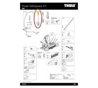 THULE 52973 Haltearm lang 482mm ohne Schloss für VeloSpace XT3 3. Rad
