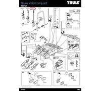 Thule VeloCompact 3. Fahrrad Haltearm Lang - Premium Sicherheit