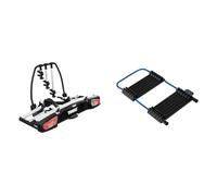 Thule VeloSpace XT Fahrradträger für Anhängerkupplung 3 Fahrräder Silber & 984101 THULE para CUADRO CARBONO, Mehrfarbig Einheitsgröße