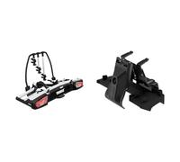 Thule VeloSpace XT Fahrradträger für Anhängerkupplung 3 Fahrräder Silber & KIT Flush Rail 6023