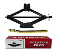 TIAOCITY Wagenheber, Scherenwagenheber 3T, Max Hubhöhe 17 Zoll, Wagenheber Kit mit Ratschenschlüssel, 360° Drehbarer Oberseite, Geeignet für die Meisten Fahrzeuge wie Autos, SUVs, MPVs (3 Tonnen)