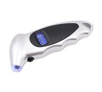 Tiardey Digitaler Reifendruckmesser,150 PSI 4 Einstellungen für Autos,Lastwagen und Fahrräder,hintergrundbeleuchtetes LCD und Anti-Rutsch-Griff-Silber