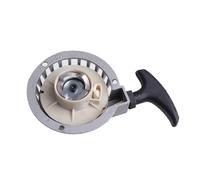 TILIEINE Anlasser Motoren Aluminium-Seilzugstarter für 2-Takt-47ccm-49ccm-Pocketbikes, Mini-Motos, Dirtbikes, Kinder-ATVs und Quads Motorradanlasser(Silver)